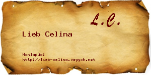 Lieb Celina névjegykártya
